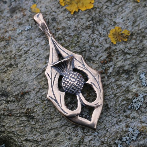 ALBA - SCOTTISH THISTLE, PENDANT, BRONZE