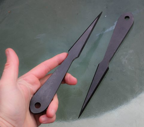 SPEAR THROWING KNIFE BLACK