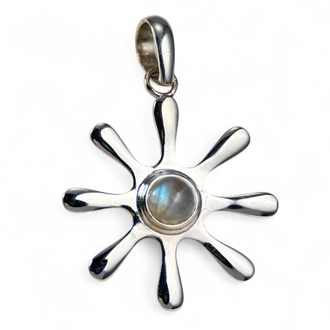 STELLA, SILVER PENDANT, RAINBOW MOONSTONE AG 925/1000