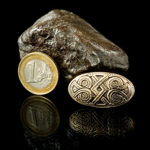 OVAL VIKING BROOCH, BRONZE