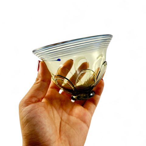 VIKING CUP BIRKA, GREEN HISTORICAL GLASS