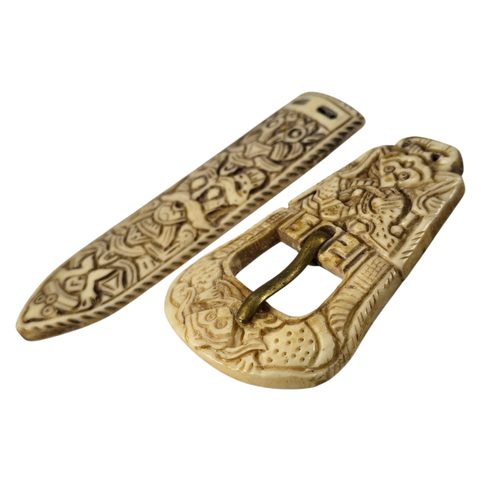 CEINTURE VIKING BORRE - GRAVÉE À LA MAIN