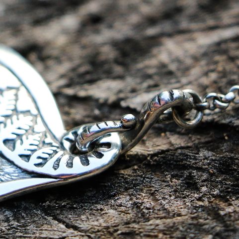 SPRING OF THE MOLDAU - MOLDAVITE, SILVER NECKLACE