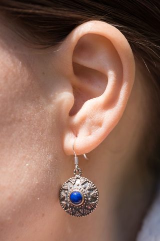 ISOLDA, LAPIS, BOUCLES D'OREILLES, BRONZE