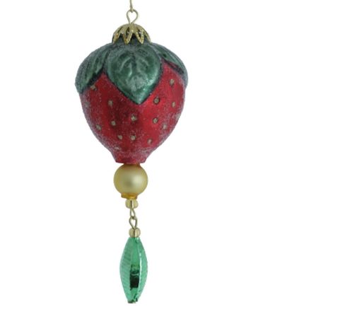 WEIHNACHTSSCHMUCK MARUSCHINA ERDBEERE AUS DEM RIESENGEBIRGE