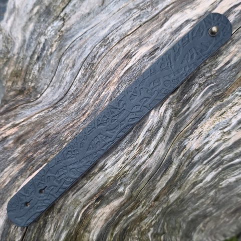 FRÉAMHACHA DUBHA LEATHER BRACELET, BLACK ROOTS