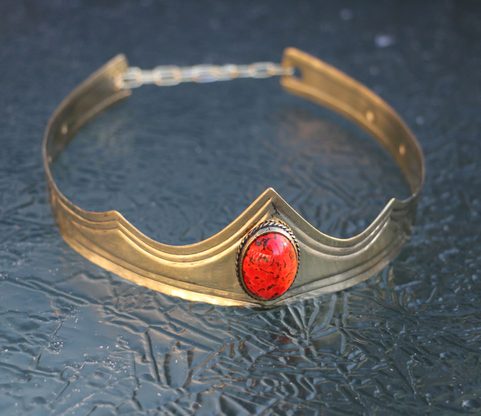 GRACIA MEDIEVAL CROWN - TIARA WITH GLASS