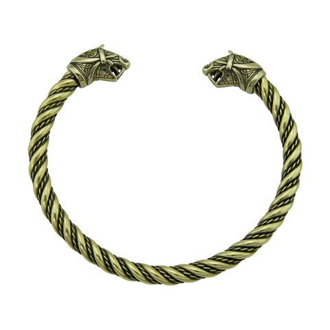 FLÓKI, WIKINGER-ARMBAND AUS MESSING