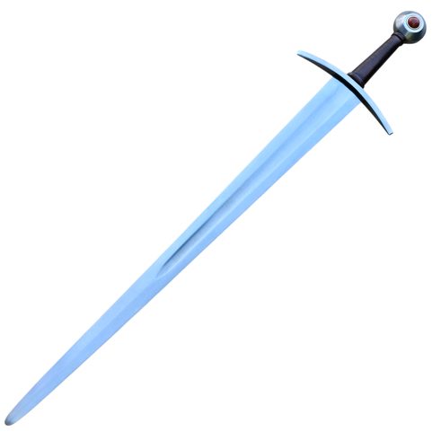 JASPER, ÉPÉE À UNE MAIN, XIVE-XVE SIÈCLE, PLEIN TANG, AVEC PIERRE