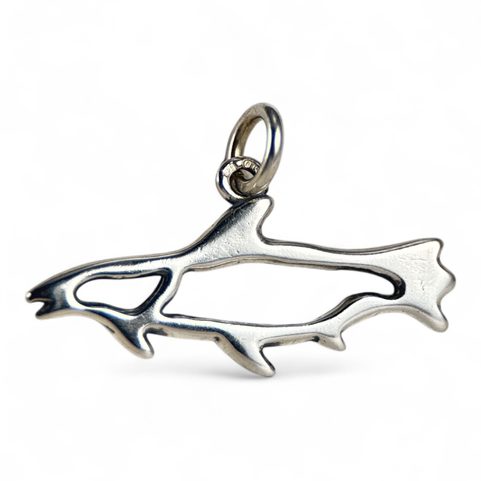 LUOSSA, SAMI SALMON, LAPLAND SILVER PENDANT