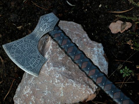 FENRIR, ETCHED VIKING AXE