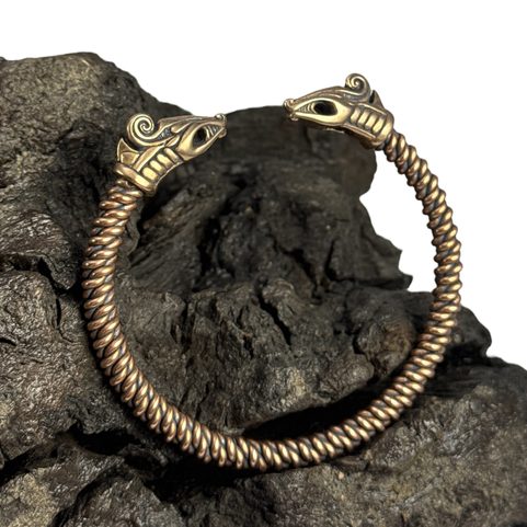 JELLING - VIKING DRAGON, BRONZE BRACELET
