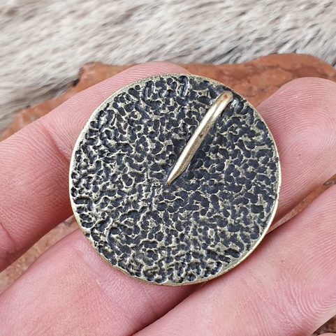 CERNUNNOS, GUNDESTRUP CAULDRON, ZINC PENDANT, ANT. BRASS