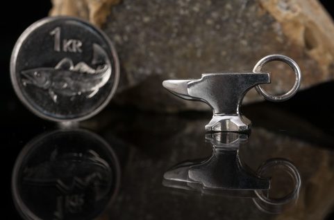 SMITH'S ANVIL, STERLING SILVER PENDANT