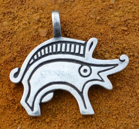 GERMANIAN BOAR PENDANT, CENTRAL EUROPE