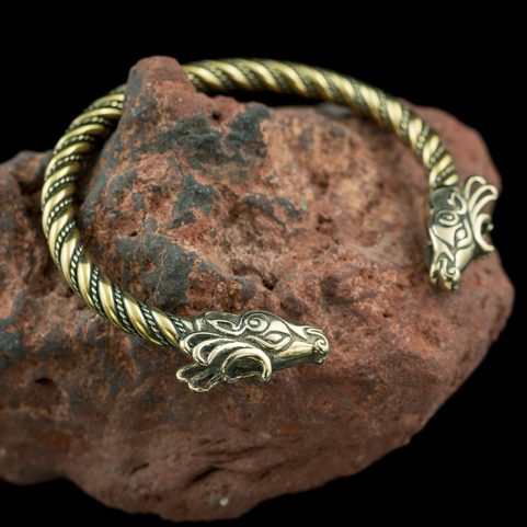 FIANNA, CELTIC DEER, BRACELET, BRASS