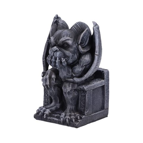 EDO DARK BLACK GROTESQUE GARGOYLE FIGURINE
