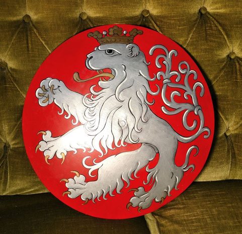 BOHEMIAN LION, RENAISSANCE, DECORATIVE SHIELD
