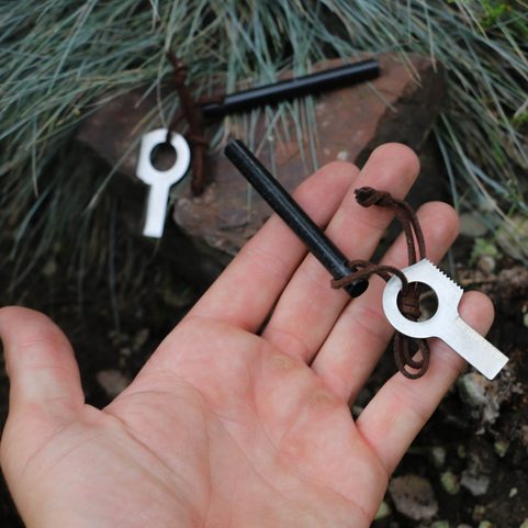 FIRESTEEL S WITH A SCRAPER AND LANYARD