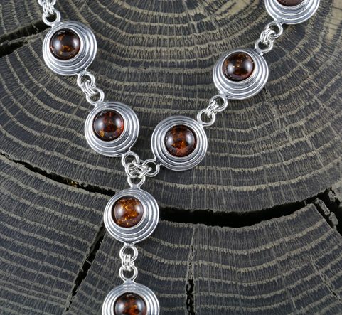 MAZURKA, COLLIER, AMBRE, ARGENT 15 G