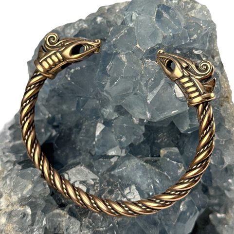 DREKI, WIKINGERDRACHE, ARMBAND, BRONZE