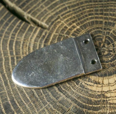 VIKING STRAP END, GOKSTAD, NORWAY, REPLICA, SILVER