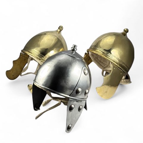 CELTIC HELMET MONTEFORTINO - DE LUXE, BRASS, REPLICA