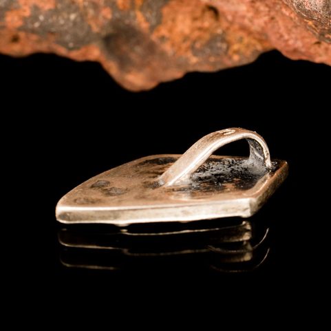 FLEUR DE LIS IN THE SHIELD, PENDANT, SILVER