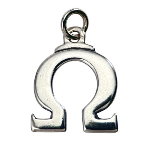 OMEGA, PENDANT, SILVER