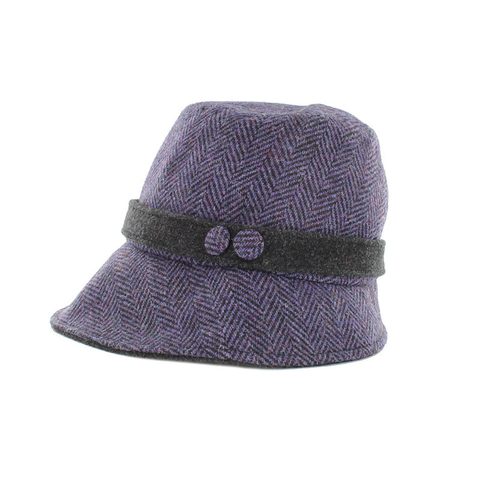 CLODAGH HAT WOOL, PURPLE, IRELAND