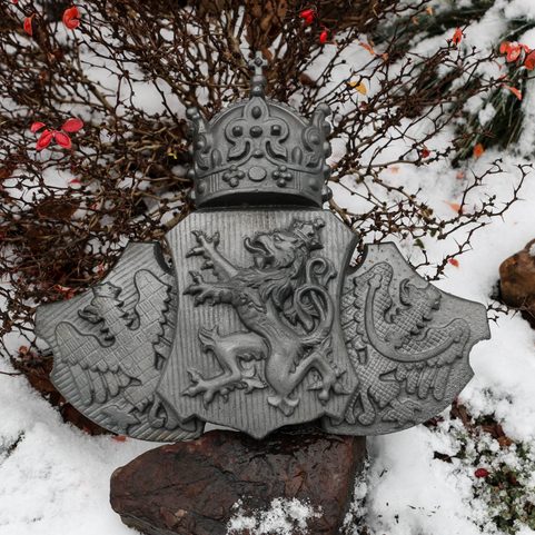 CZECH KINGDOM - BOHEMIA, MORAVIA AND SILESIA, CAST IRON PLAQUE