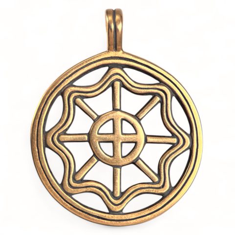 SLAVIC SUN II, BRONZE PENDANT