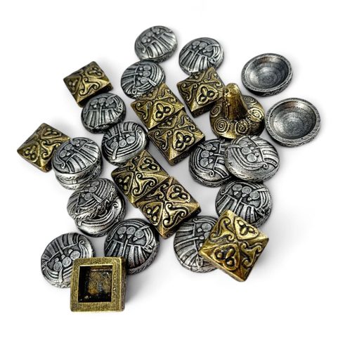 FIDCHELL CELTIC BOARD GAME, PLAYING STONES