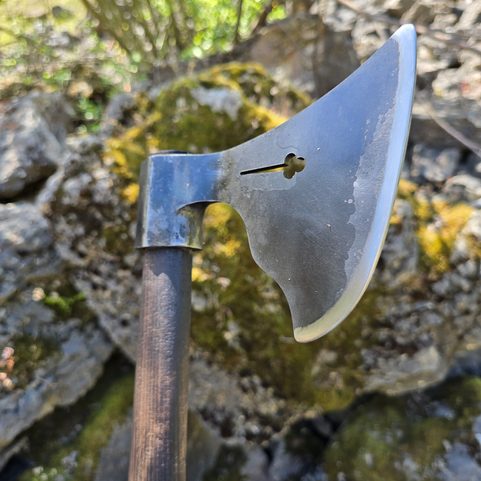 RATTAY, HUSSITE MEDIEVAL AXE OF THE 15TH CENTURY, REPLICA BOHEMIA
