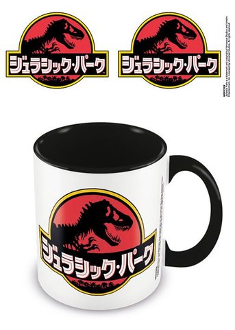 MUG INTÉRIEUR COLORÉ JURASSIC PARK TEXTE JAPONAIS