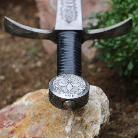 ULTIMA RATIO REGUM ETCHED SINGLE HANDED SWORD FULL TANG