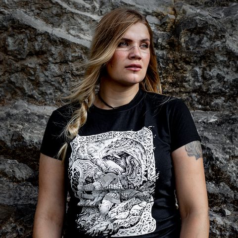 RAGNARÖK VIKING T-SHIRT BW WOMEN'S