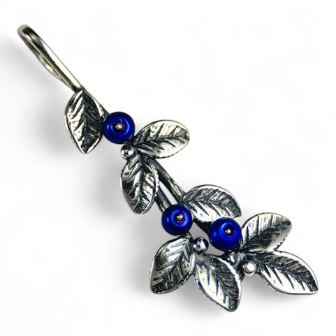 BLUEBERRIES, JEWELLERY SET, SILVER