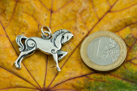 CELTIC HORSE, SILVER PENDANT
