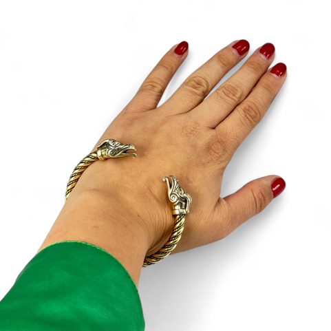 CELTIC DRAGON, BRASS BRACELET