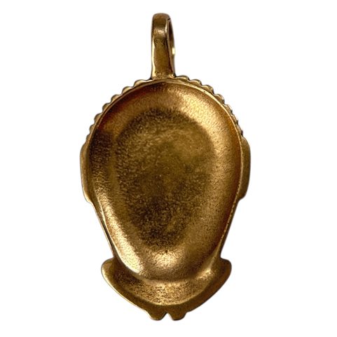 CELTIC HEAD, BRONZE PENDANT