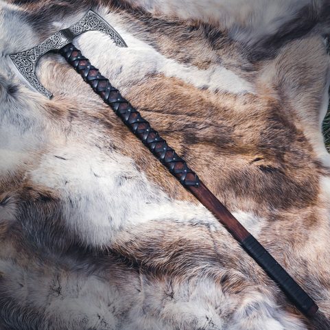 MJOLLNIR - MARTEAU DE THOR GRAVÉ - HACHE