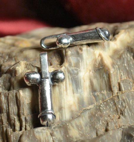 ROMAN PHALLIC PENDANT, HILLINGTON, NORFOLK, SILVER 925