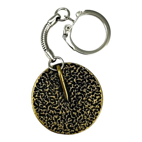 CERNUNNOS KEY RING, ZINC OLD BRASS
