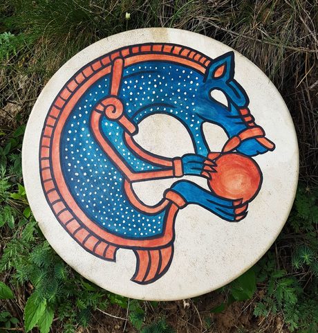 SKOLL VIKING WOLF, SHAMANIC FRAME DRUM