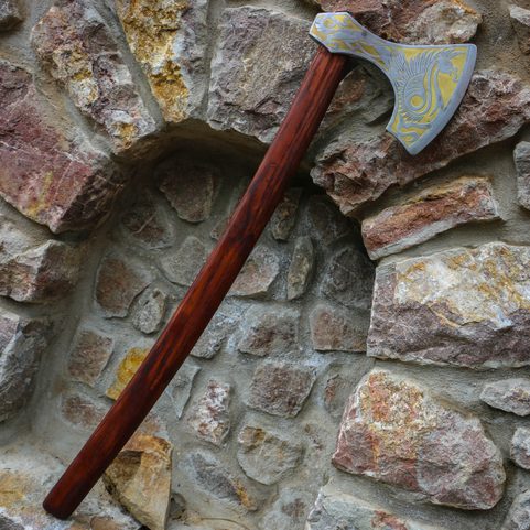 GOLDEN GRIFFIN - ETCHED AXE
