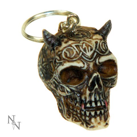 SKULL, KEYRING, 3 CM