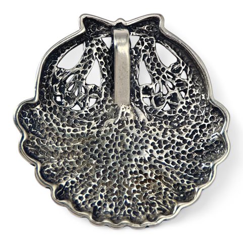 SHELL, PRAGUE ART NOUVEAU, SILVER PENDANT