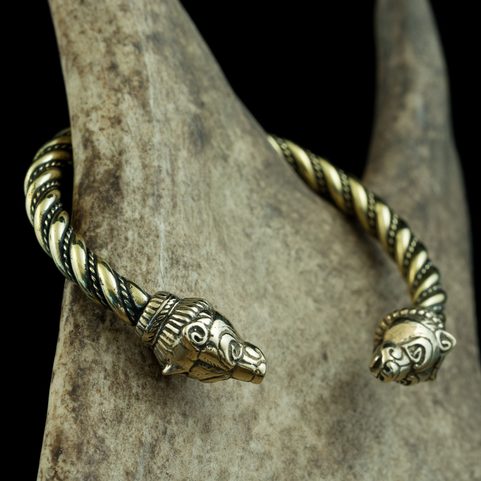 BERSERKER, BEAR, BRASS BRACELET