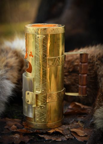 MEDIEVAL LANTERN, BRASS